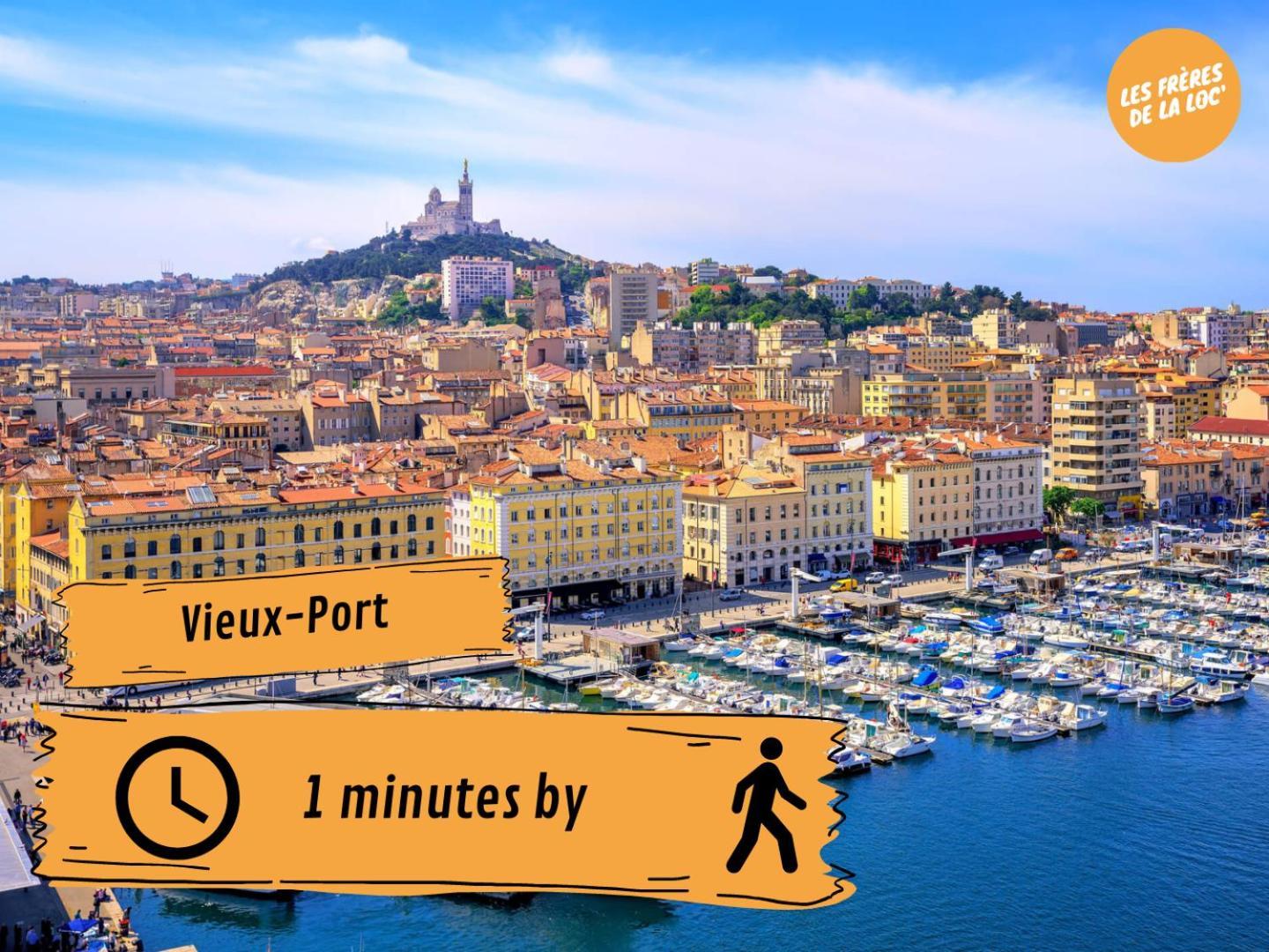 La Merveille Du Port - Spacieux & Lumineux - Les Freres De La Loc' Marseille Eksteriør bilde